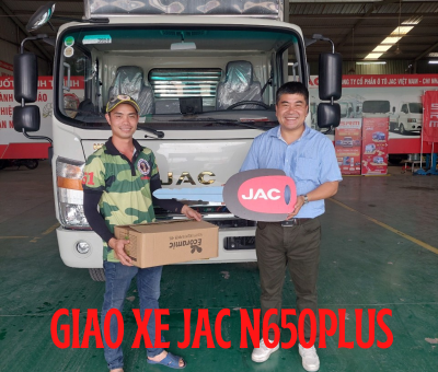 Giao xe JAC N650PLUS cho khách hàng Công ty Green Eva