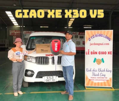 Giao xe SRM X30 V5 cho khách hàng công ty Hoa Hướng Dương