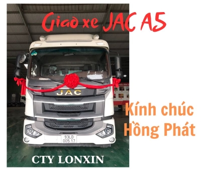 Giao xe JAC A5 thùng kín 3 cửa hông cho Công ty Lonxin Bình Phước