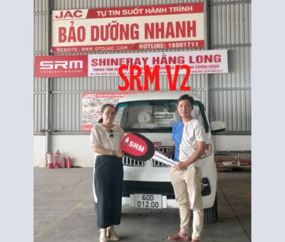 Giao xe SRM V2 cho khách hàng công ty Khánh Phong Ngân