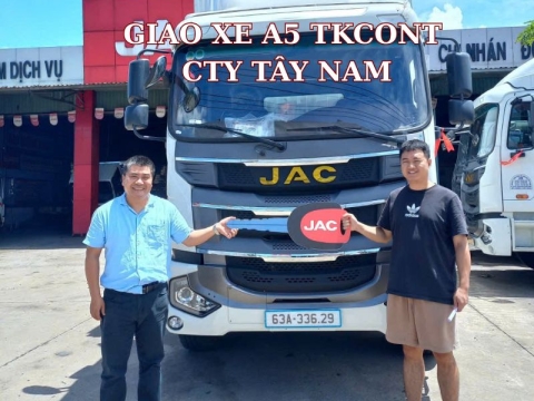 Giao xe Cty Tây Nam JAC A5 TKCONT 3CH