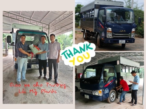 Giao 5 xe Jac N350 Isuzu cho Trường Lái Mỹ Phước