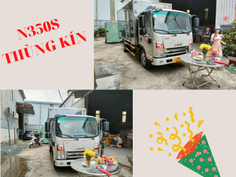 Giao xe N350s thùng kín cho Công Ty Long Hưng Đạt