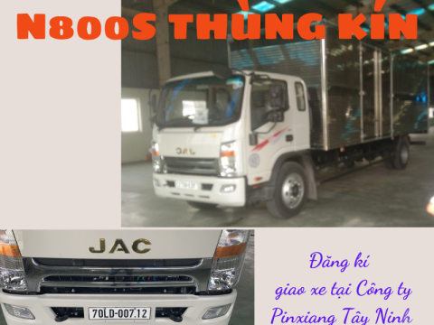 Giao xe N800S thùng kín cho Công Ty Pinxiang Tây Ninh