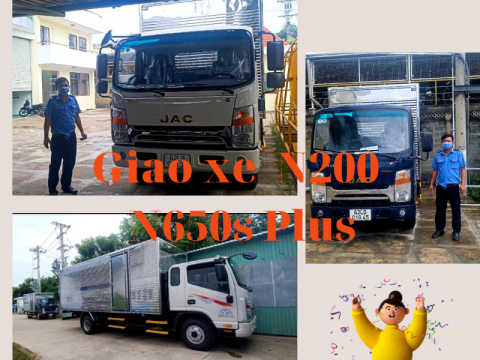 Giao 2 xe N200 và N650s Plus cho Công ty Hisheng tại Long An