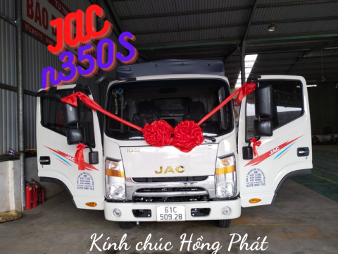Giao xe N350s thùng bạt cho công ty Bách Thiên