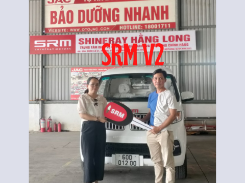 Giao xe SRM V2 cho khách hàng công ty Khánh Phong Ngân