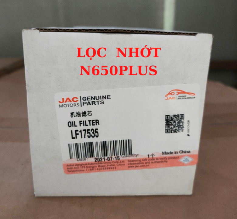 LỌC NHỚT XE JAC N650PLUS